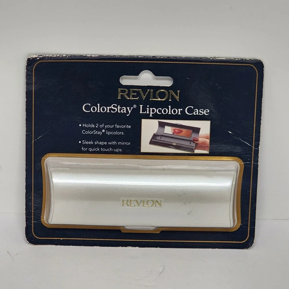 Revlon Colorstay Lip Color Case with Mirror Purse Travel Holder Makeup Fits 2